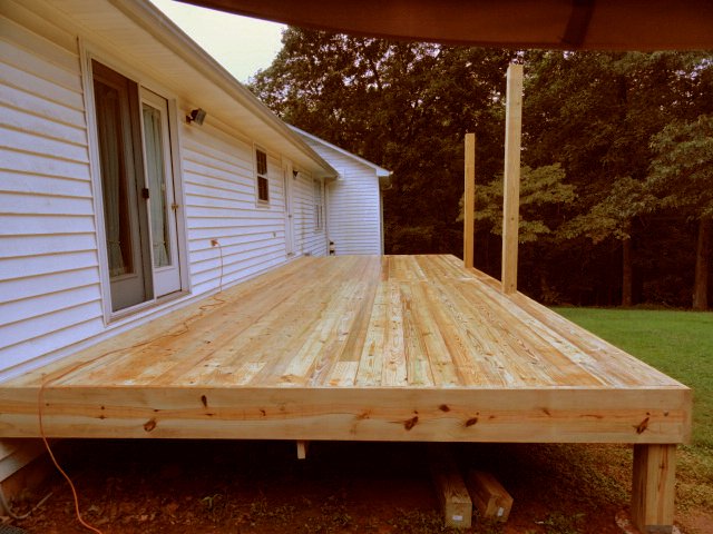 Foster Deck side view before handrails